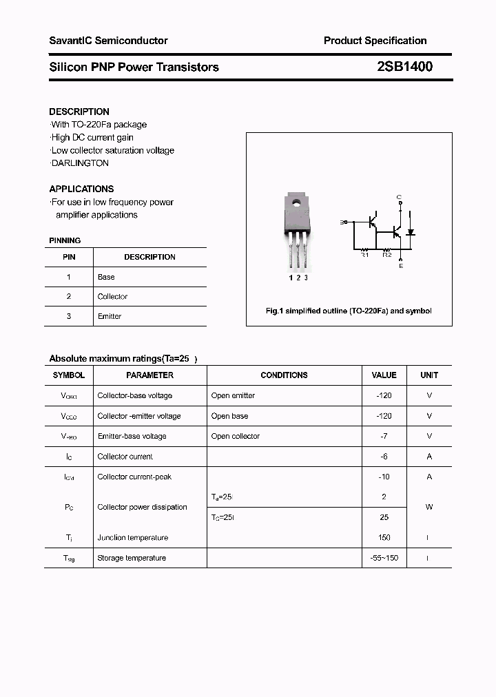 2SB1400_4817357.PDF Datasheet