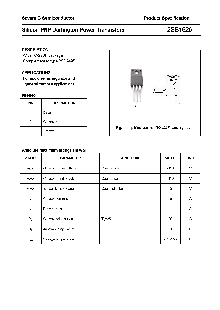 2SB1626_4384244.PDF Datasheet