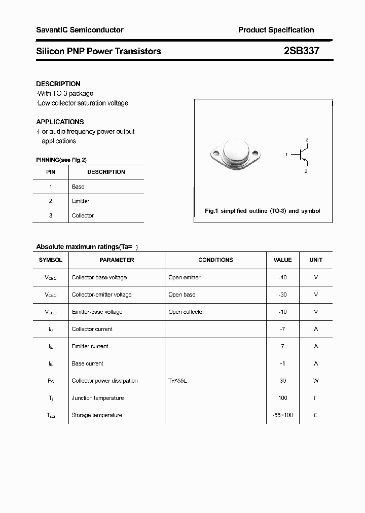2SB337_4400887.PDF Datasheet