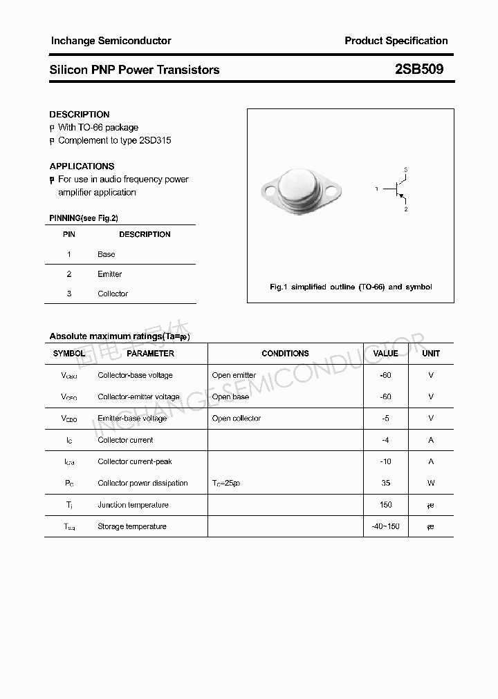 2SB509_4305406.PDF Datasheet