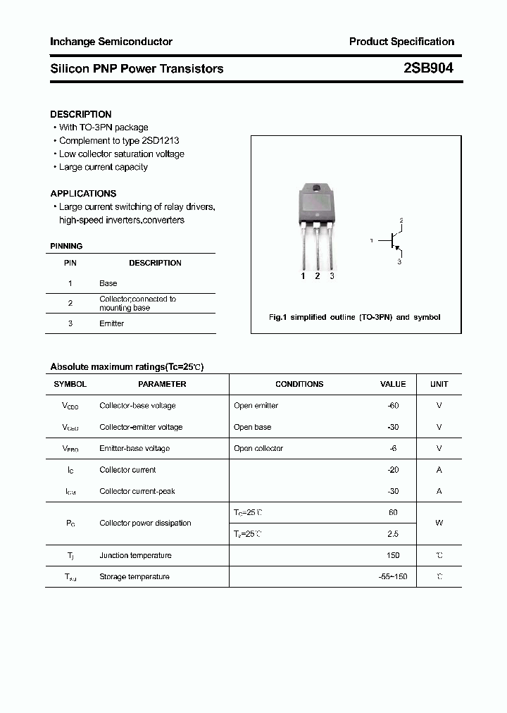 2SB904_4395498.PDF Datasheet