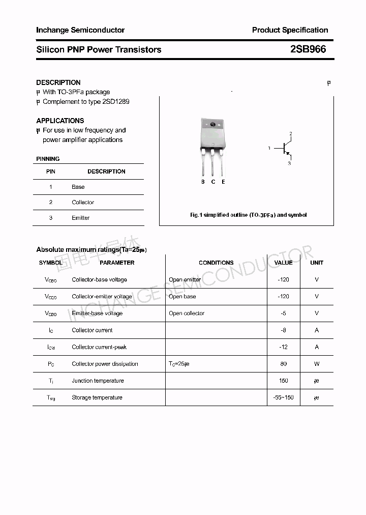 2SB966_4350257.PDF Datasheet