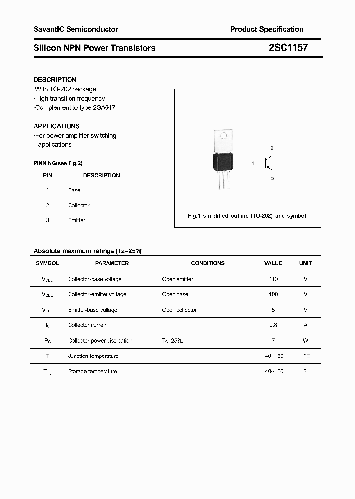 2SC1157_4414151.PDF Datasheet