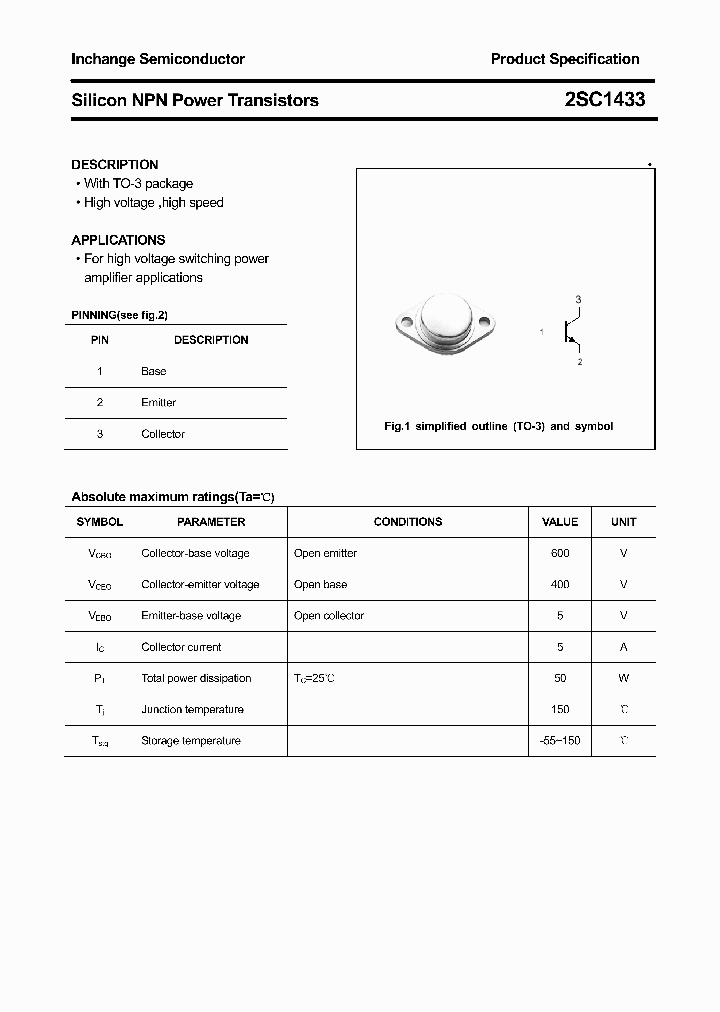 2SC1433_4353208.PDF Datasheet