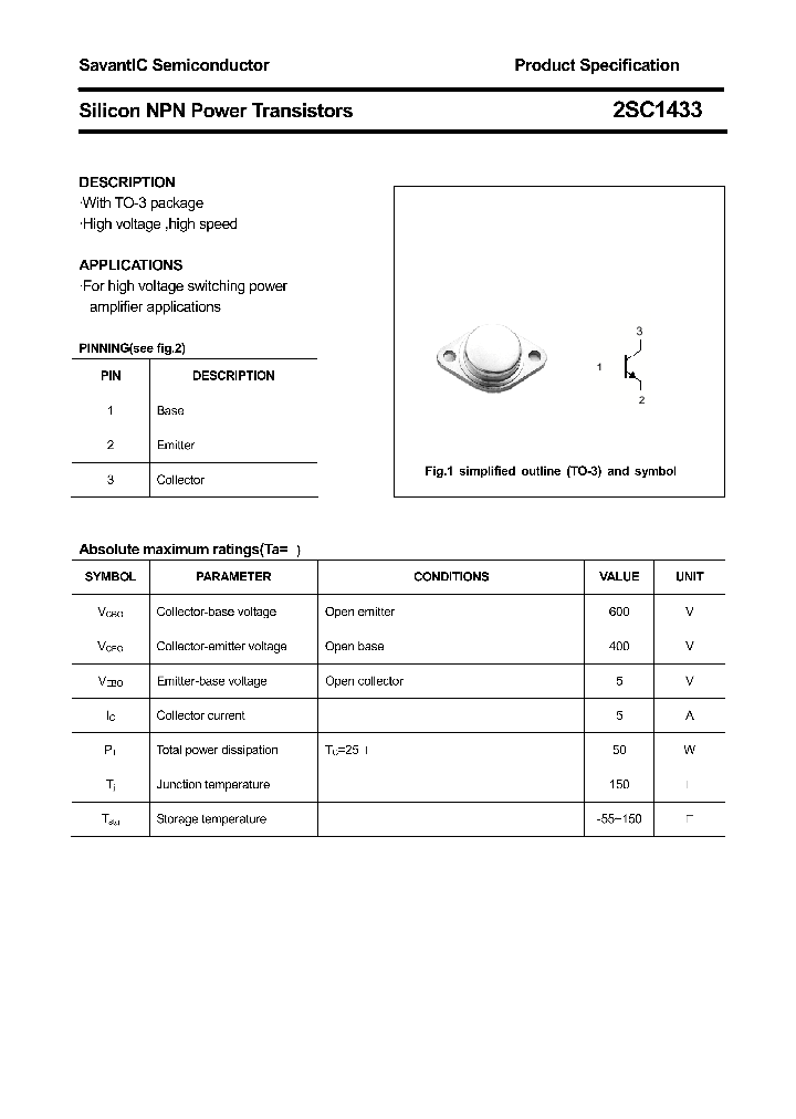 2SC1433_4375675.PDF Datasheet