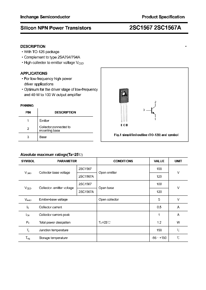 2SC1567_4353218.PDF Datasheet