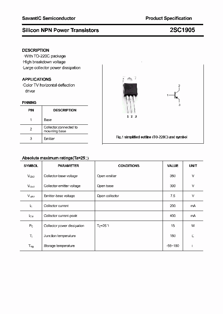 2SC1905_4386555.PDF Datasheet