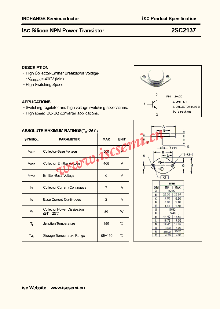 2SC2137_4354376.PDF Datasheet