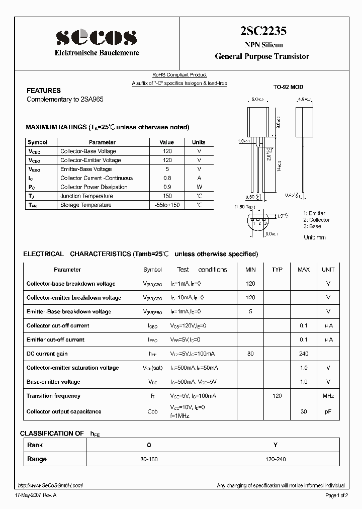 2SC2235_4427964.PDF Datasheet
