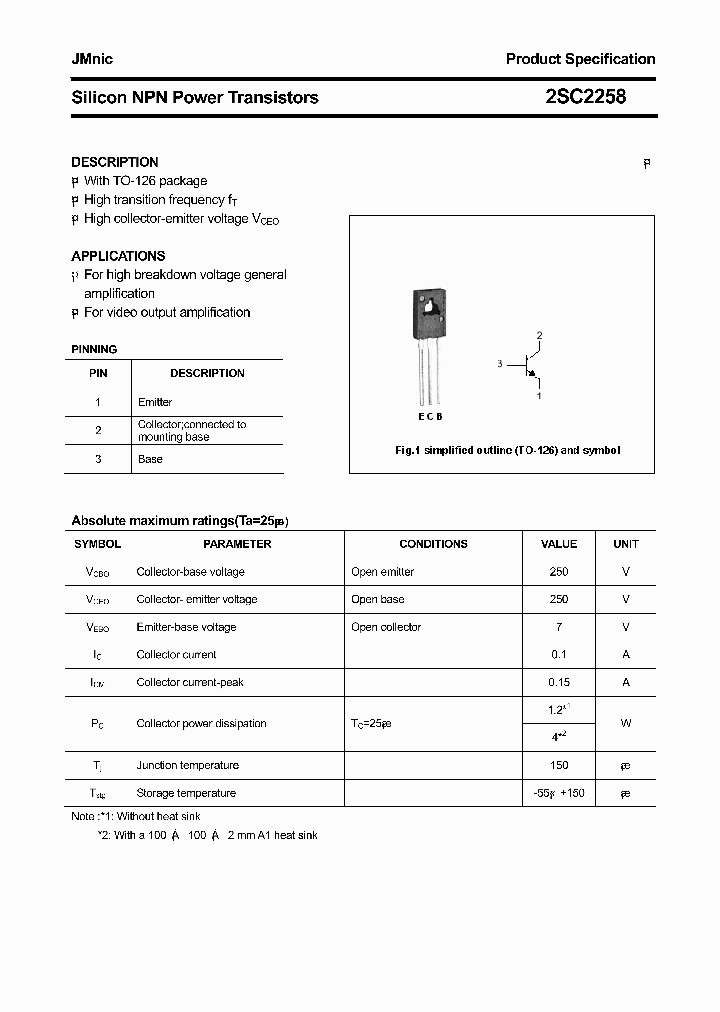 2SC2258_4469364.PDF Datasheet