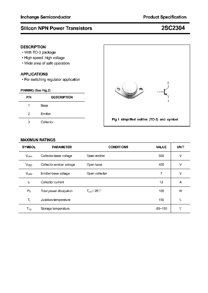 2SC2304_4356483.PDF Datasheet