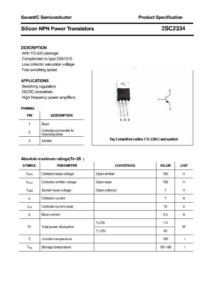 2SC2334_4463650.PDF Datasheet
