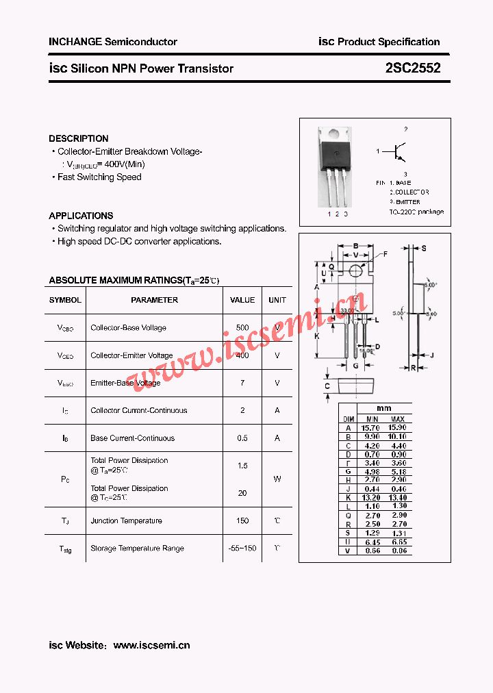 2SC2552_4420001.PDF Datasheet