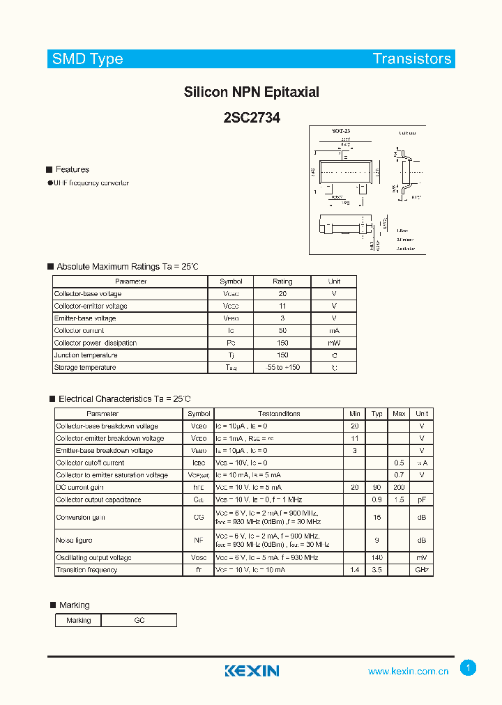 2SC2734_4319720.PDF Datasheet