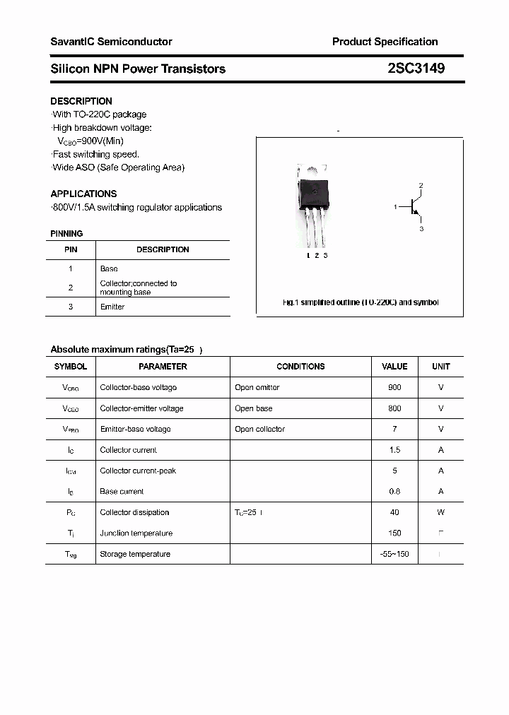 2SC3149_4563649.PDF Datasheet