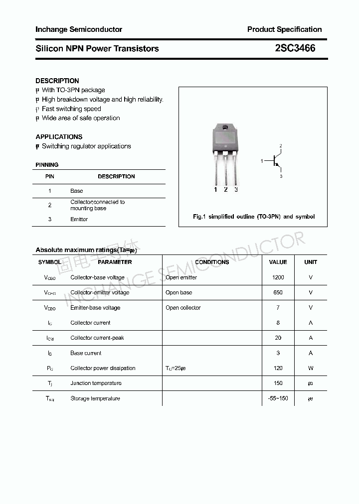 2SC3466_4305425.PDF Datasheet