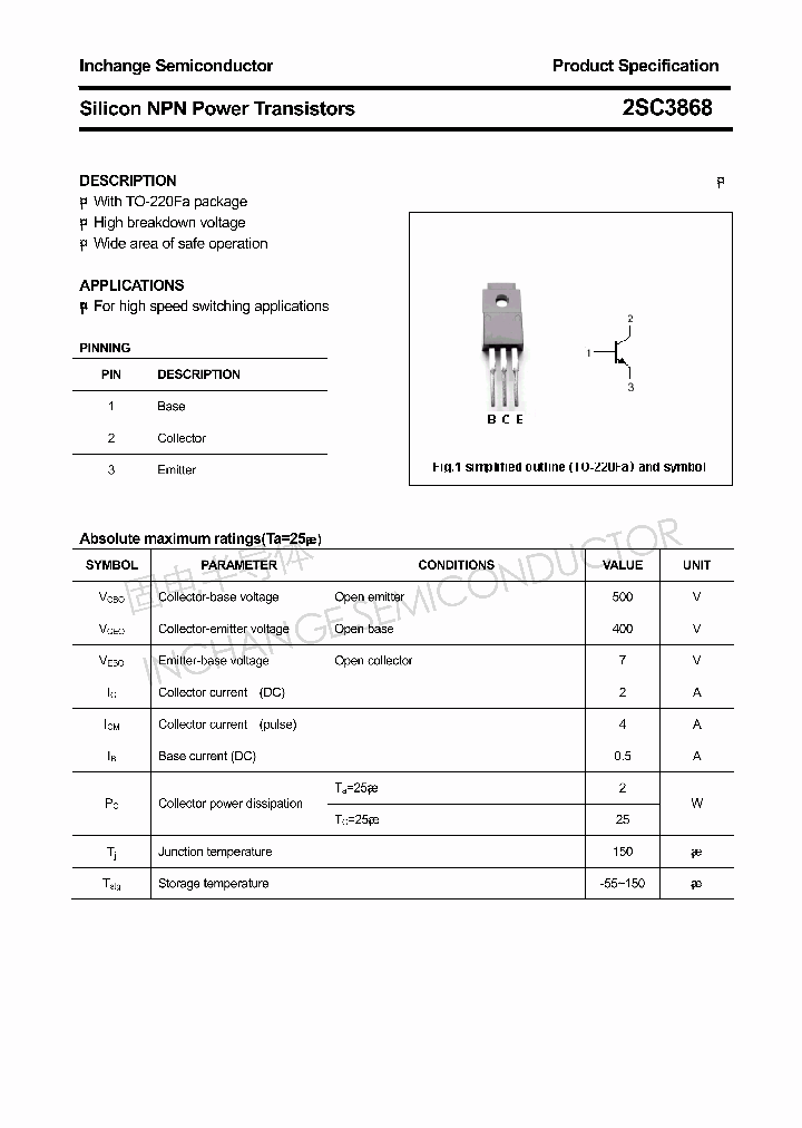 2SC3868_4351401.PDF Datasheet