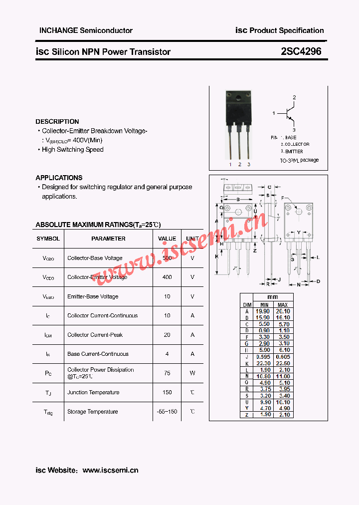 2SC4296_4564496.PDF Datasheet