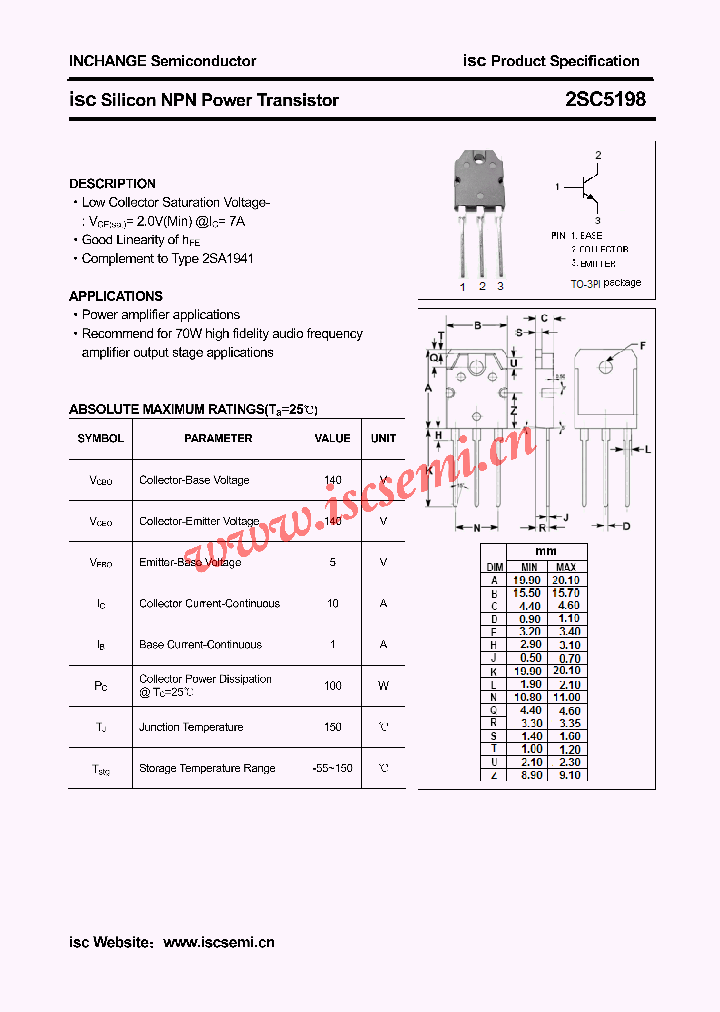 2SC5198_4408623.PDF Datasheet