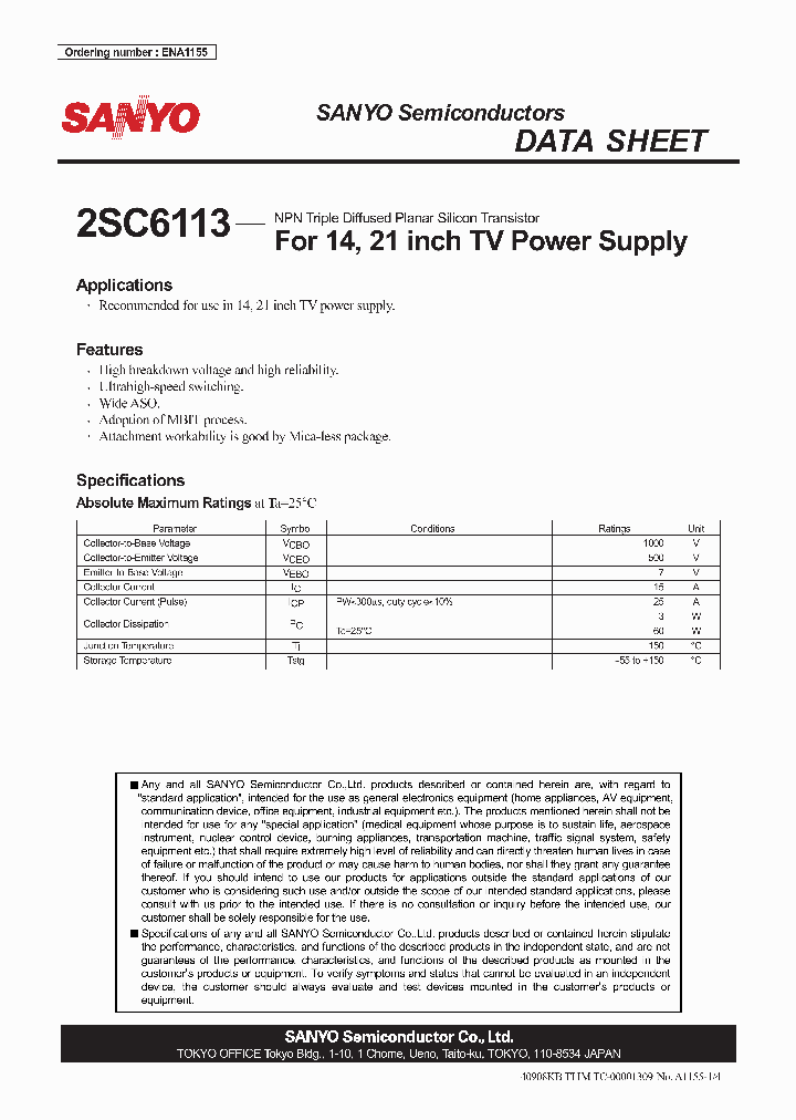 2SC6113_4303275.PDF Datasheet