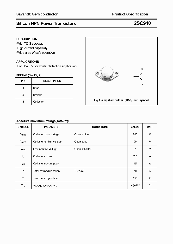 2SC940_4455421.PDF Datasheet