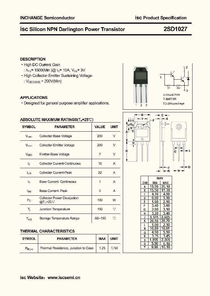2SD1027_4418460.PDF Datasheet