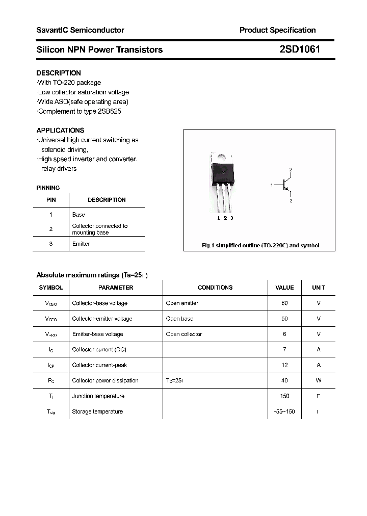 2SD1061_4506135.PDF Datasheet