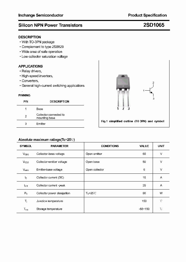 2SD1065_4506142.PDF Datasheet