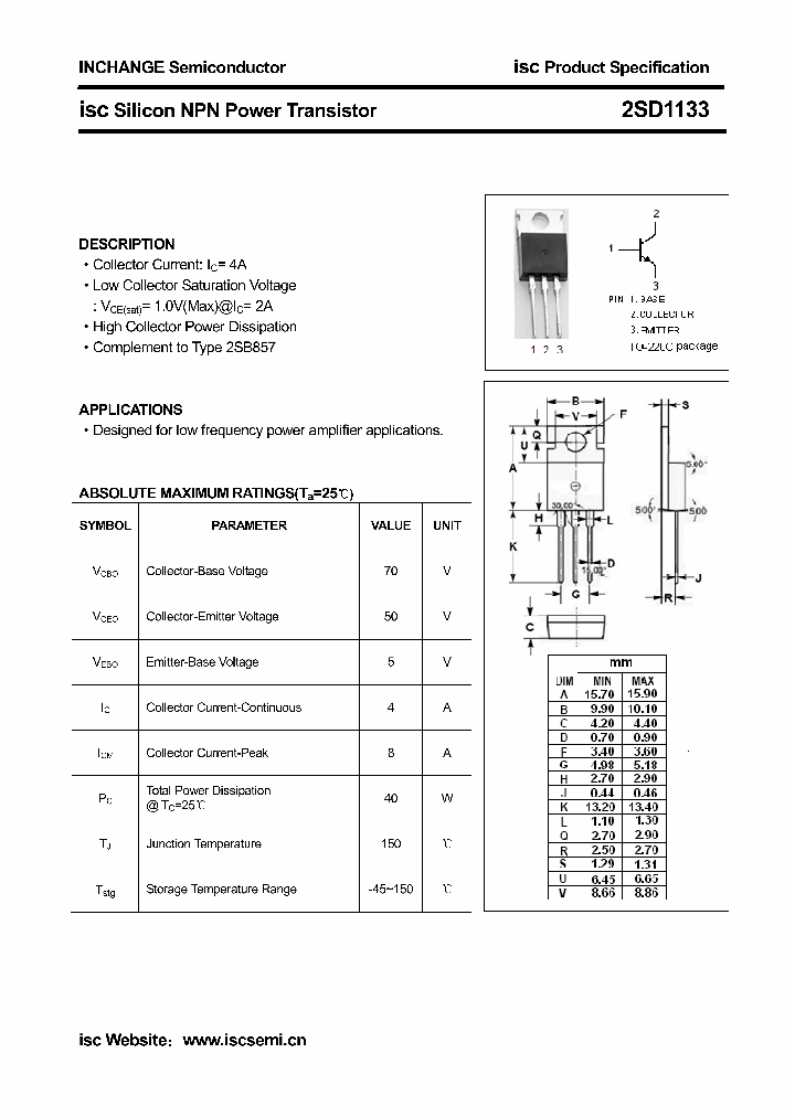 2SD1133_4361356.PDF Datasheet