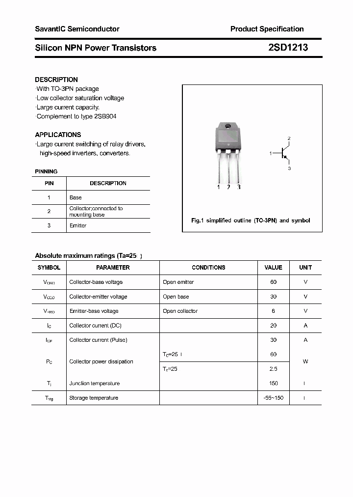 2SD1213_4408706.PDF Datasheet