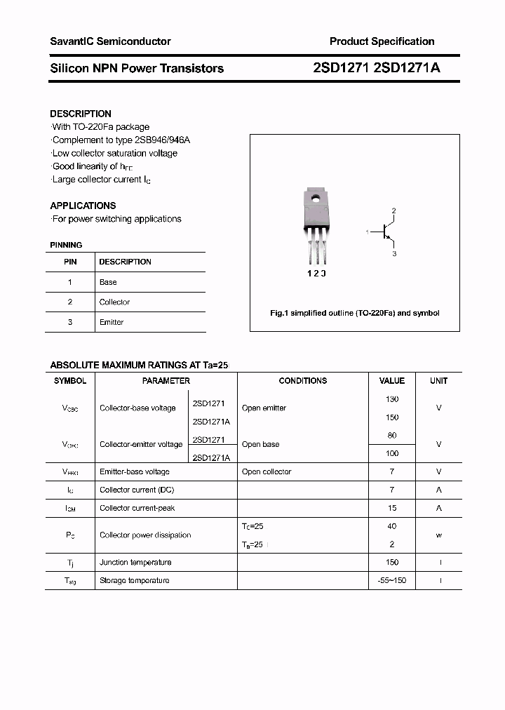 2SD1271A_4503471.PDF Datasheet