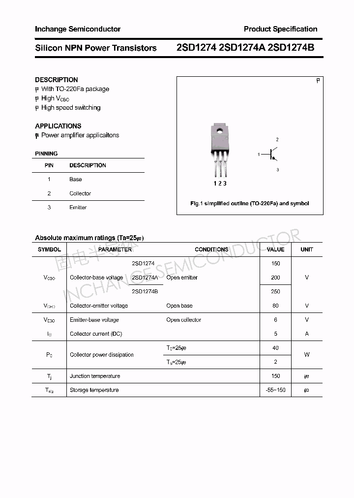 2SD1274_4328116.PDF Datasheet
