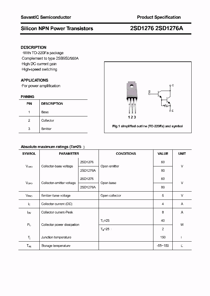 2SD1276_4385678.PDF Datasheet