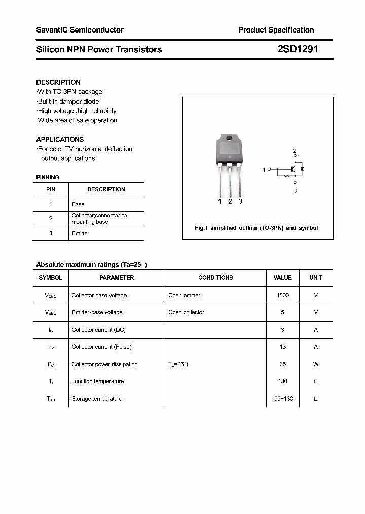 2SD1291_4572254.PDF Datasheet