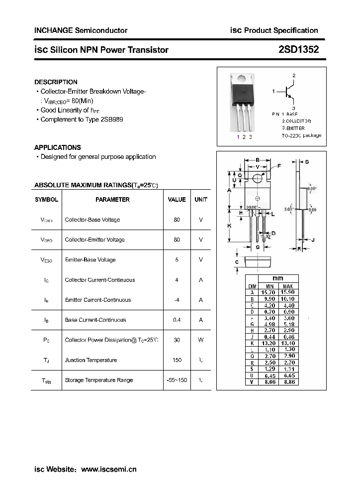 2SD1352_4353257.PDF Datasheet