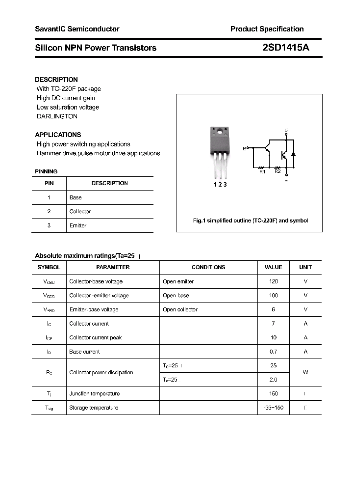 2SD1415A_4469081.PDF Datasheet