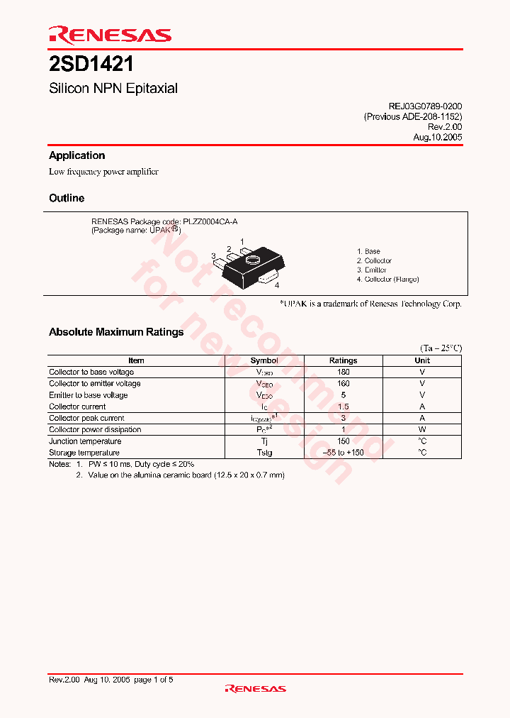 2SD1421_4860545.PDF Datasheet