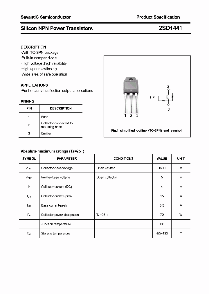 2SD1441_4603918.PDF Datasheet