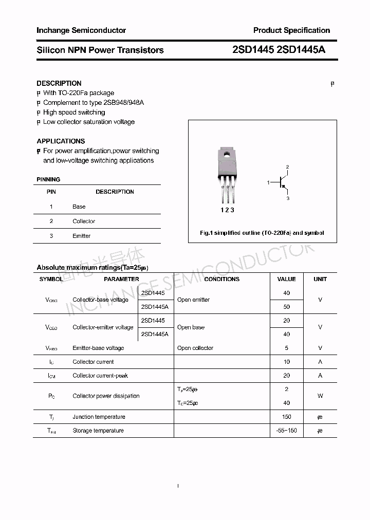 2SD1445_4353267.PDF Datasheet