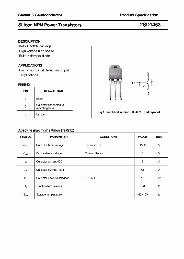 2SD1453_4409609.PDF Datasheet