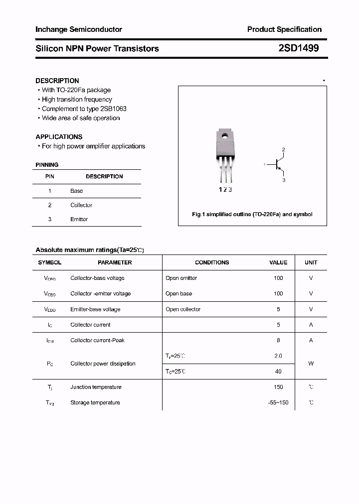 2SD1499_4378679.PDF Datasheet