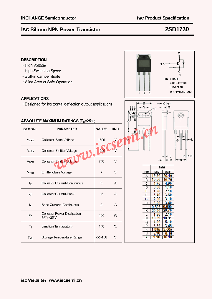 2SD1730_4615455.PDF Datasheet