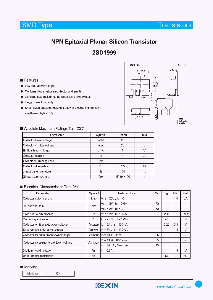 2SD1999_4318654.PDF Datasheet