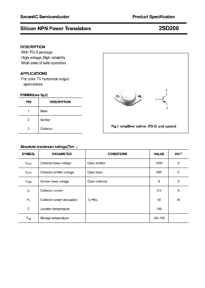 2SD200_4389599.PDF Datasheet