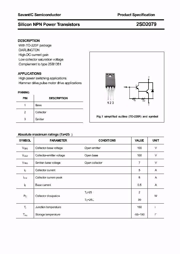 2SD2079_4429799.PDF Datasheet