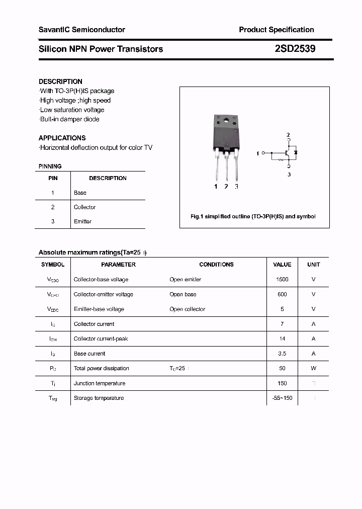 2SD2539_4634500.PDF Datasheet