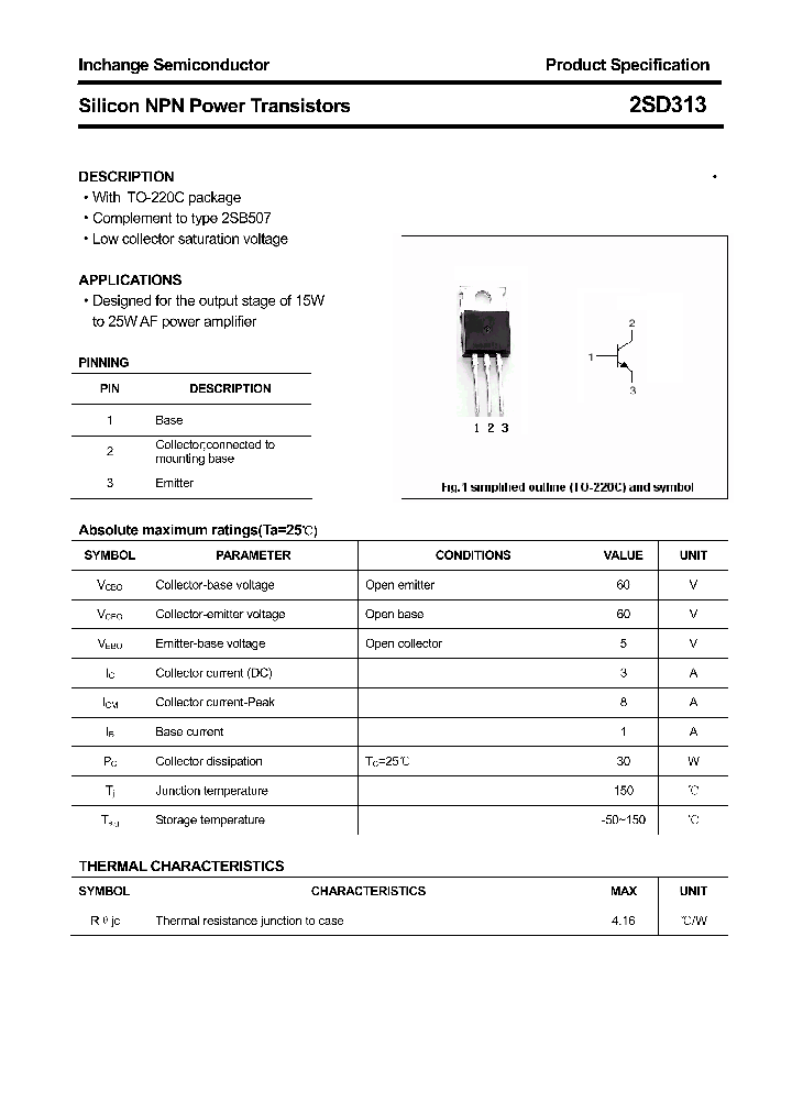 2SD313_4353270.PDF Datasheet
