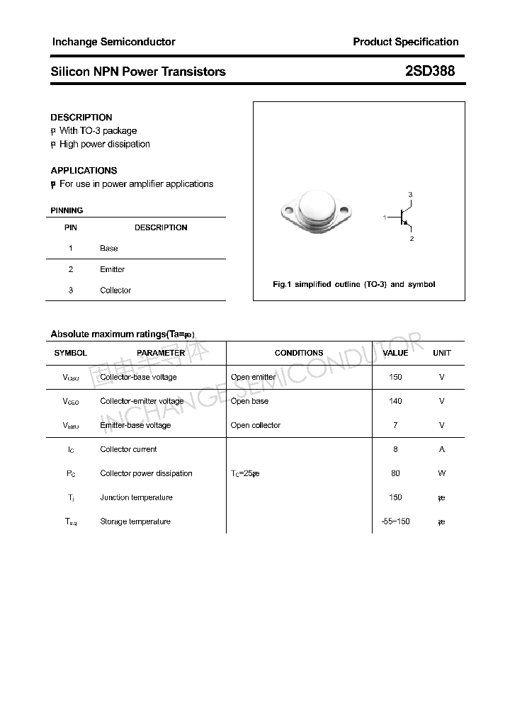 2SD388_4305764.PDF Datasheet