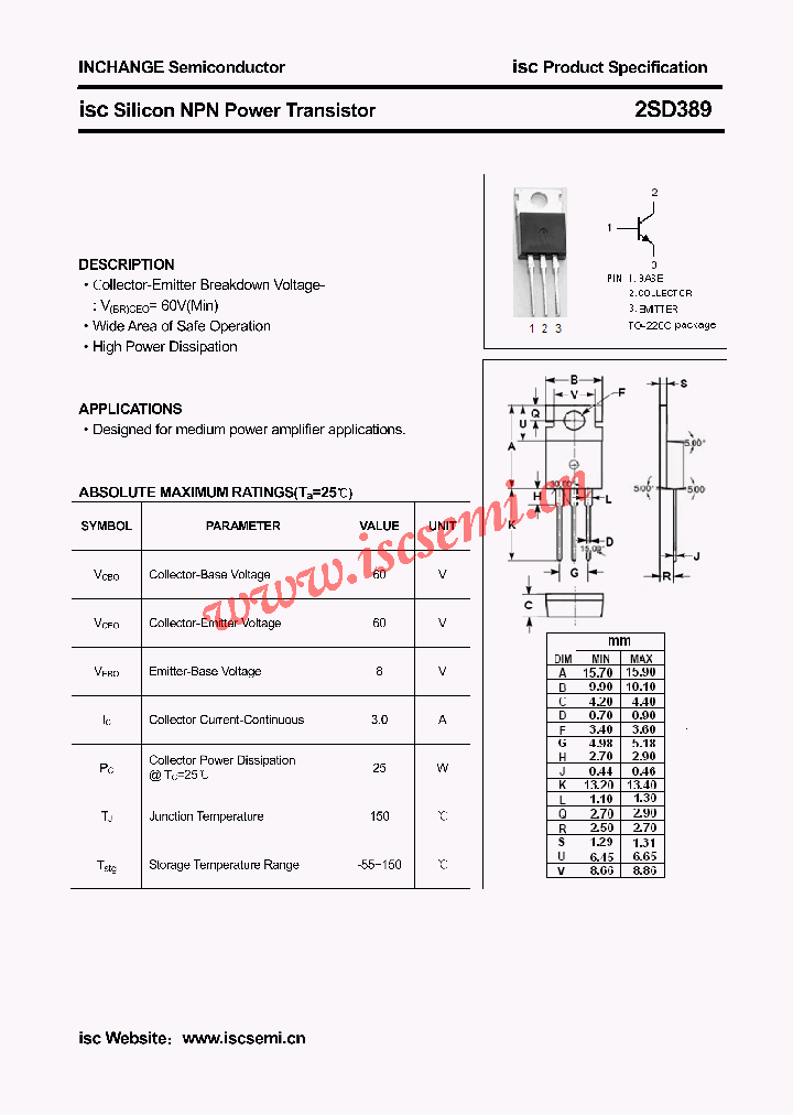 2SD389_4462011.PDF Datasheet