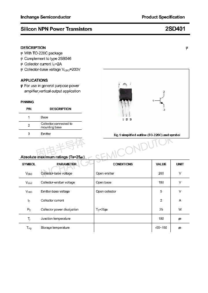 2SD401_4361340.PDF Datasheet